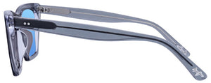 MJ463 MAUI JIM KINI-KINI B849-27E STEEL BLUE WITH CRYSTAL / BLUE HAWAII POLARIZED