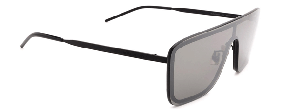 SL31 SAINT LAURENT SL 364 MASK 003 99 BLACK - BLACK - SILVER