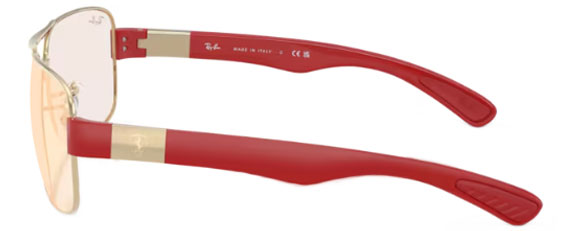 RB599 RAY-BAN RB3763M F1216Q 64 SILVER / BROWN MIRROR RED YELLOW