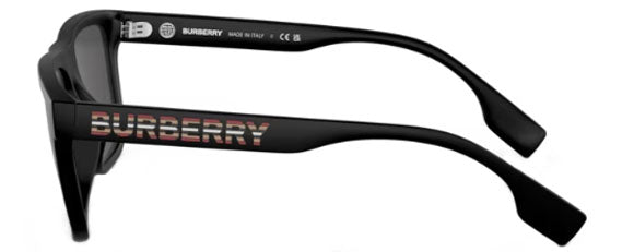 BB034 BURBERRY BE4402U 346487 56 MATTE BLACK  / DARK GREY