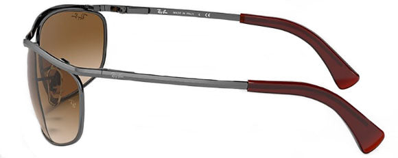 D201 RAY-BAN OLYMPIAN RB3119 916451 62 POLISHED GUNMETAL  LIGHT BROWN GRADIENT