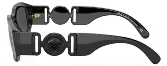 VE161 VERSACE VE4361 536087 53 BLACK  / DARK GRAY