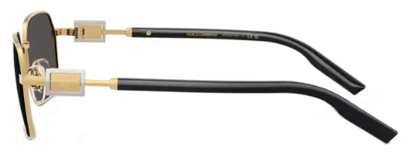DG77 DOLCE & GABBANA DG2316 02/87 56 GOLD / DARK GREY