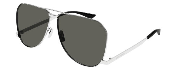 SL61 YSL SAINT LAURENT SL 690 DUST-002 61 SILVER  /  GRAY