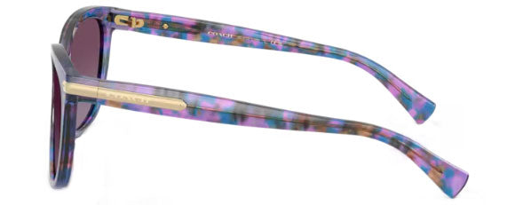 C189 COACH L109 HC8132 52888H 57 PURPLE CONFETTI TORTOISE / PURPLE GRADIENT