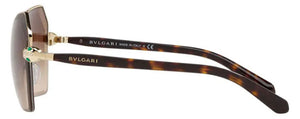 G29 BVLGARI BV6102B 278/13 59 PALE GOLD / BROWN GRADIENT