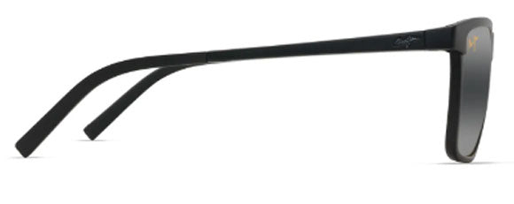 MJM020 MAUI JIM MYMAUI ONE WAY MM875-001 55 BLACK MATTE / NEUTRAL GREY BI GRADIENT