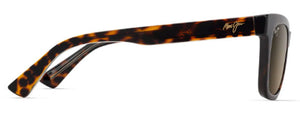 MJM189 MAUI JIM HIWAHIWA HS689-10 SHINY HAVANA WITH TRANSLUCENT LIGHT YELLOW / HCL BRONZE