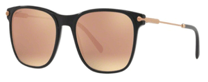 G22 BVLGARI BV7032 53134Z 55 MATTE BLACK / GREY MIRRORED ROSE GOLD