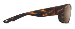 MJM077 MAUI JIM AMBERJACK H896-10 60 MATTE TORTOISE WITH BLAVK RUBBER  / HCL BRONZE