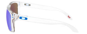 OK282 OAKLEY HOLBROOK XXL OO9487 948707 61 POLISHED CLEAR / PRIZM SAPPHIRE POLARIZED