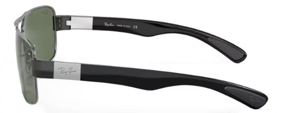H2 RAY-BAN RB3522 004/71 64 GUNMETAL / GREEN