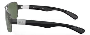 H2 RAY-BAN RB3522 004/71 64 GUNMETAL / GREEN