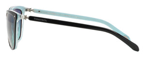 T11 TIFFANY TF4105HB 81939S 55 BLACK ON TIFFANY BLUE STRIPED / TIFFANY BLUE GRADIENT
