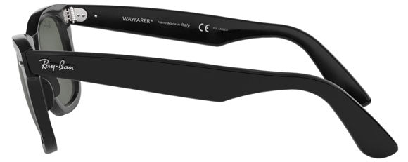 RB128 RAY-BAN WAYFARER RB2140 901/58 54 BLACK  GREEN POLARIZED