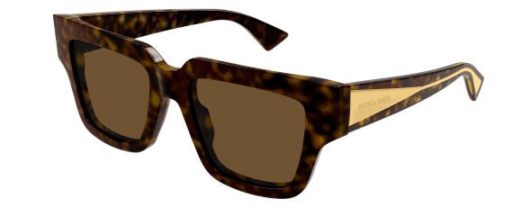 BV22 BOTTEGA VENETA BV1276S-002 52 HAVANA CRYSTAL / BROWN