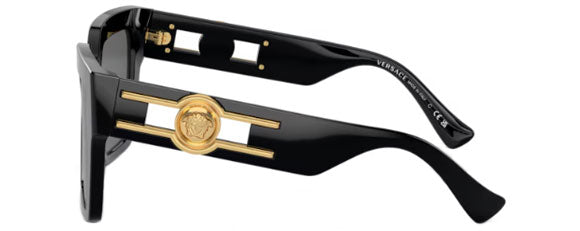 VE215 VERSACE VE4458 GB1/87 54 BLACK  / DARK GREY