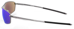 L128 OAKLEY WHISKER OO4141 414104 60 SATIN CHROME / PRIZM SAPPHIRE IRIDIUM POLARIZED