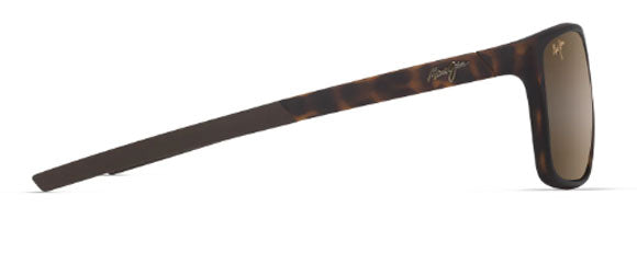 MJM214 MAUI JIM LEHOPULU H598-10 MATTE DARK HAVANA / HCL BRONZE