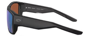 CT107 COSTA TAXMAN 06S9116 911602 59 MATTE BLACK / GREEN MIRRORED POLARIZED