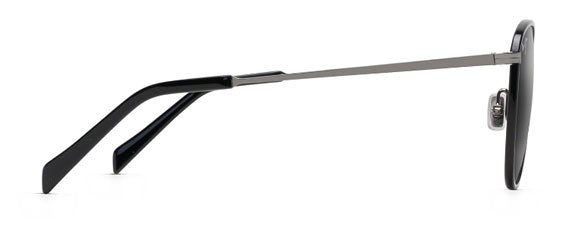 MJ17 MAUI JIM NONI 854-02 54 BLACK GLOSS GUNMETAL / NEUTRAL GREY