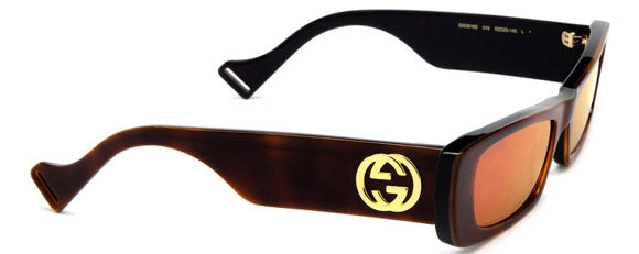 G203 GUCCI GG0516S-015 52 HAVANA / RED MIRRORED