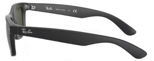 E58 RAY-BAN NEW WAYFARER RB2132F 622 58 RUBBER BLACK / G-15 GREEN