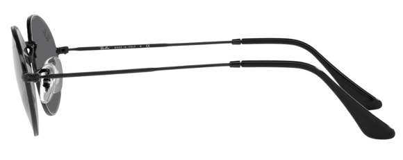 RB313 RAY-BAN OVAL RB3547 002/B1 54 BLACK  / DARK GRAY