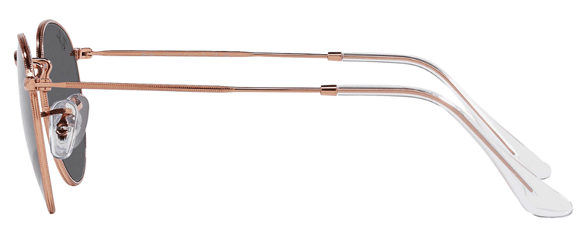 RB304 RAY-BAN ROUND METAL  RB3447 9202B1 53 ROSE GOLD  /  DARK GRAY