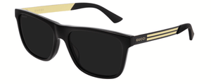 G182 GUCCI GG0687S 002 57 BLACK - BLACK - GREY POLARIZED