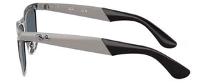 RB626 RAY-BAN WAYFARER DELUXE RB3875 029/R5 53 SANDBLASTED GUNMETAL ON GUNMETAL / BLUE