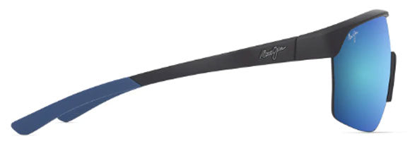 MJM216 MAUI JIM PALUNA B595-02A MATTE BLACK / BLUE HAWAII