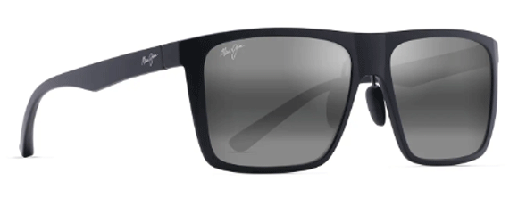 MJM053 MAUI JIM HONOKALANI 455-02 57 MATTE BLACK / NEUTRAL GREY