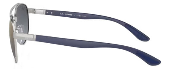 RB373 RAY-BAN RB3736CH 003/J0 56 SILVER  / BLUE & GOLD POLARIZED