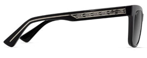 MJM193 MAUI JIM HIWAHIWA GS689-02 SHINY BLACK WITH GREY & BLACK / NEUTRAL GRAY