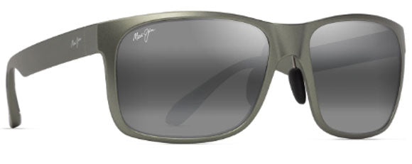 MJM184 MAUI JIM RED SANDS 432-15 MATTE GREYISH GREEN / NEUTRAL GREY