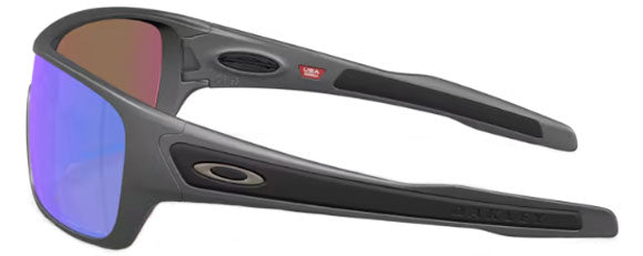 OK260 OAKLEY TURBINE ROTOR OO9307 930731 32 MATTE STEEL / PRIZM VIOLET POLARIZED