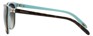 T143 TIFFANY TF4089B 81343B 58 HAVANA ON TIFFANY BLUE / BROWN GRADIENT