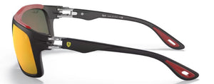 RB505 RAY-BAN RB4364M F6026Q 61 BLACK / RED MIRRORED