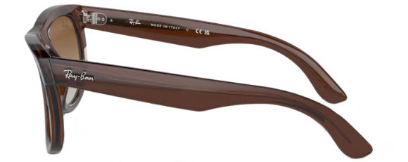 RB657 RAY-BAN WAYFARER REVERSE RBR0502S 6709CB 53 TRANSPARENT BROWN / BROWN