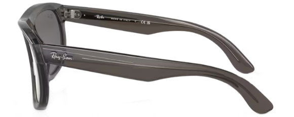 RB416 RAY-BAN BOYFRIEND REVERSE RBR0501S 6707GS 56 TRANSPARENT DARK GREY / SILVER