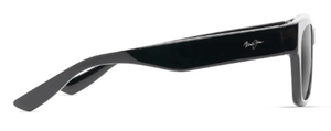 MJM071 MAUI JIM VALLEY ISLE 780-02 54 BLACK GLOSS   / NEUTRAL GREY