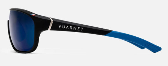 V219 VUARNET ROAD VL192900021726 66 MATTE BLACK  / BLUE GREY POLARIZED