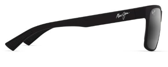 MJM208 MAUI JIM HOOPILI 683-02  MATTE BLACK / NEUTRAL GREY