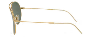 RB335 RAY-BAN AVIATOR REVERSE  RBR0101S 001/VR 62 GOLD / GREEN