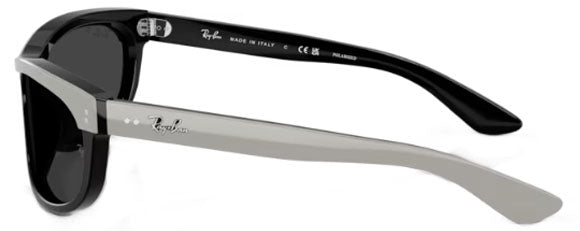 RB691 RAY-BAN BALORAMA RB2489 144248 62 GREY ON BLACK / POLAR BLACK POLARIZED