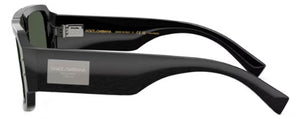 DG72 DOLCE & GABBANA DG4482 28209A 57 BRUSHED BLACK / DARK GREEN POLARIZED