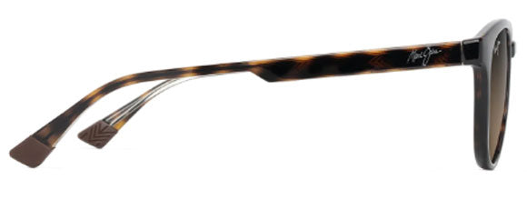 MJM107 MAUI JIM HIEHIE HS636-10 SHINY DARK HAVANA WITH TRANS YELLOW / HCL BRONZE