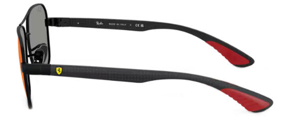 RB633 RAY-BAN RB8336M F1186P 58 MATTE BLACK / DARK GREY MIRROR BLUE RED