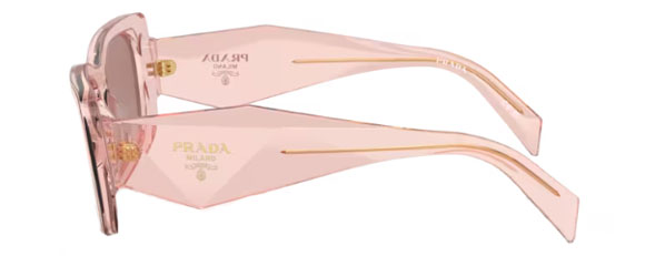 PR133 PRADA PR 08YS 19Q10D 51 TRANSPARENT PEACH / LIGHT BROWN